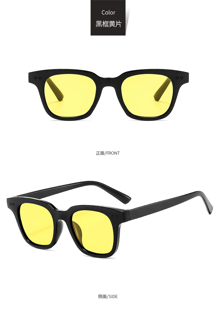 Neue Rechteckige Sonnenbrille für Damen und Herren Vintage Marken-Sonnenbrille Eckige Sonnenbrillen für Frauen und Männer – Detail 13