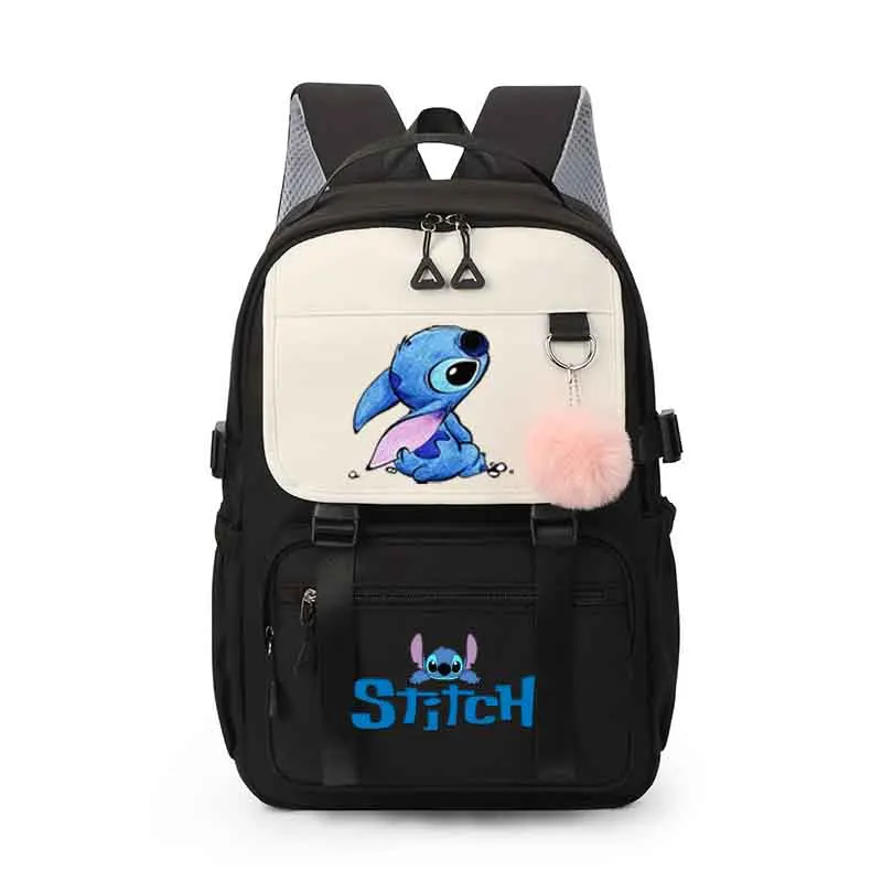 Lilo & Stitch Schult aschen High School Schüler Rucksack weibliche Multi-Pocket-Kapazität Junior High School Laptop Mochila Escolar