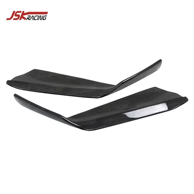 NOVT STYLE CARBON FIBER FRONT BUMPER SPLITTER BUMPER CANARDS for 2015-2018 FERRARI 488 GTB SPIDER