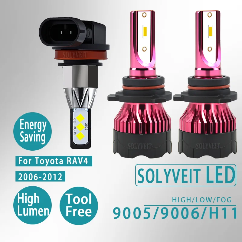 

High-Performance Easy Installation reliable 9005 9006 H11 LED HIGH LOW FOG FOR Toyota RAV4 2006 2007 2008 2009 2010 2011 2012