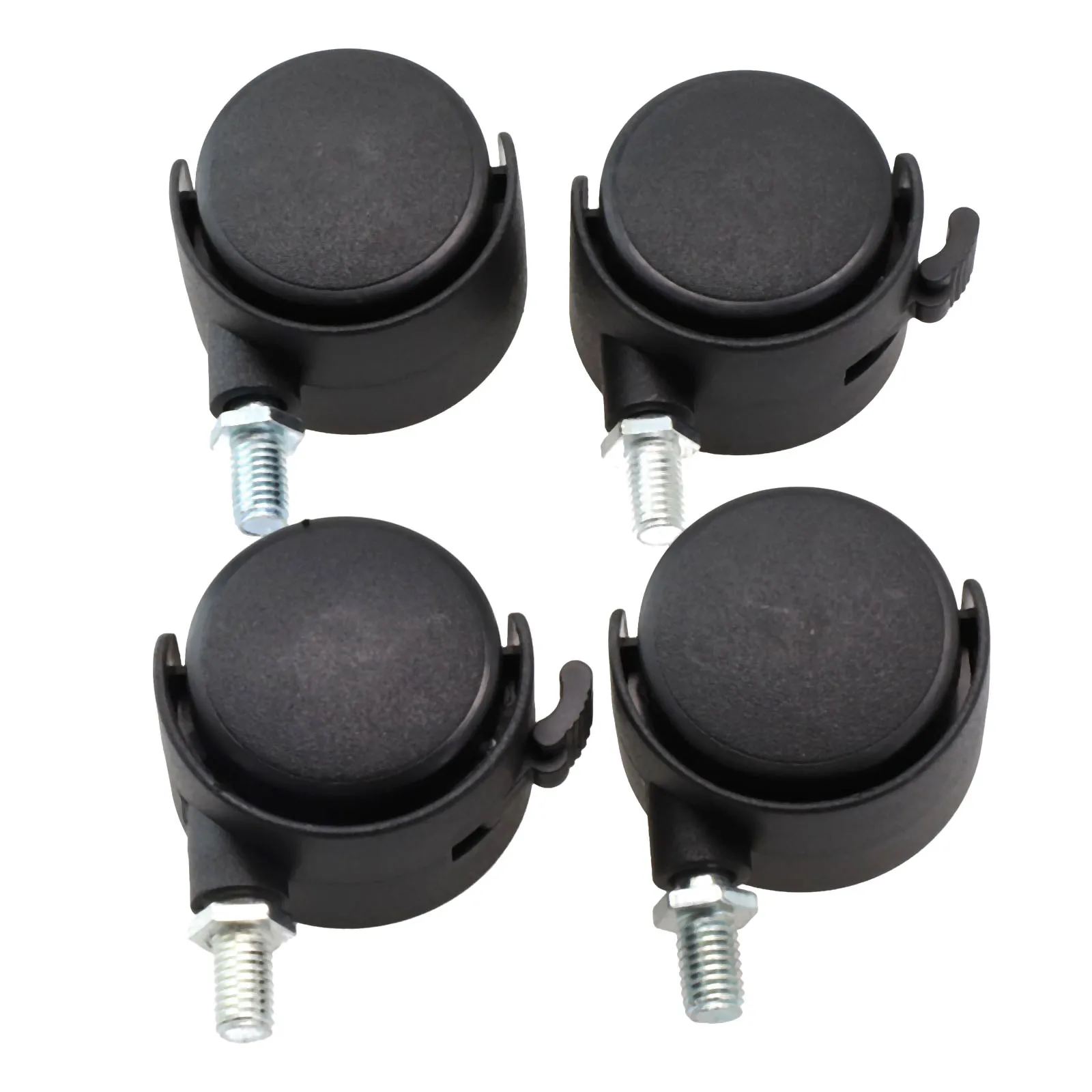 4Pcs 39mm Chair Wheel Furniture Caster Swivel Castor Brake Wheel For Coffee Table Restaurant Cart Furniture Hardware