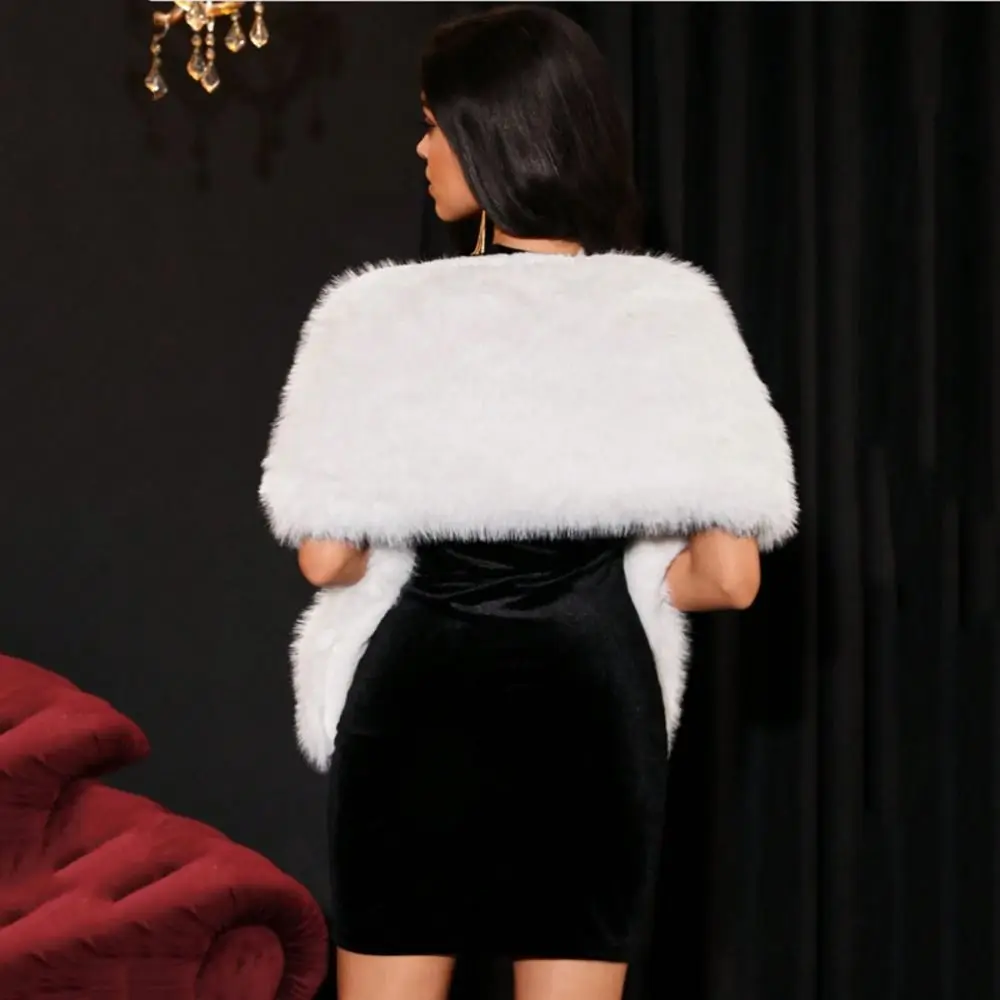 Sweet Faux Rabbit Fur Imitation Mink Fur Scarf Neck Warmer Thicken Fluffy Shawl Warm Soft Women Winter Scarves For Girls