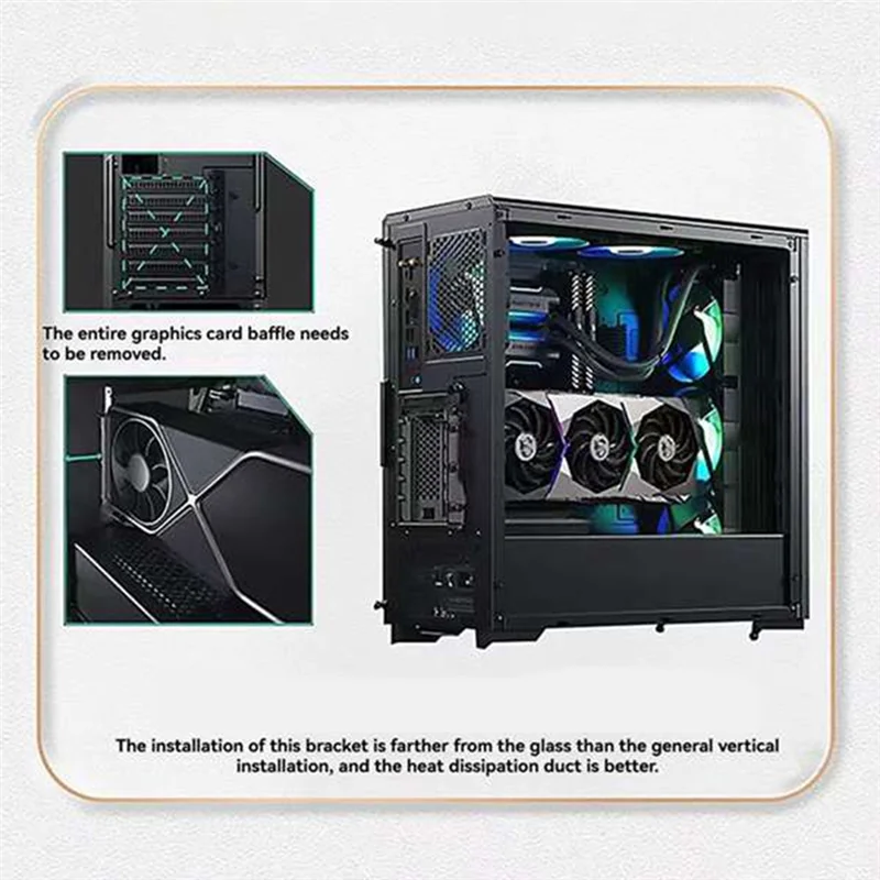 ABZW PCI Express 3.0 تمديد كابل 16X Pcie الناهض كابل عمودي GPU قوس ل RTX4090 العالمي 7 PCI VGA بطاقة الدعم