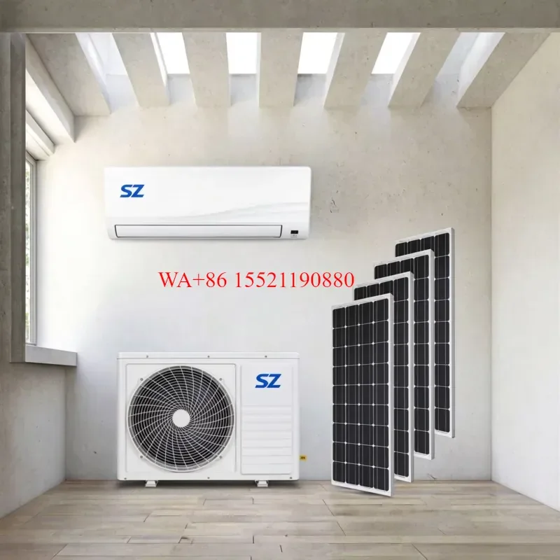 WMWMNU for SHUNZI High Quality Hybrid DC 48V Solar Split Air Conditioner ESAC52GW/DC 90 Percent Electricity Saving 18000BTU