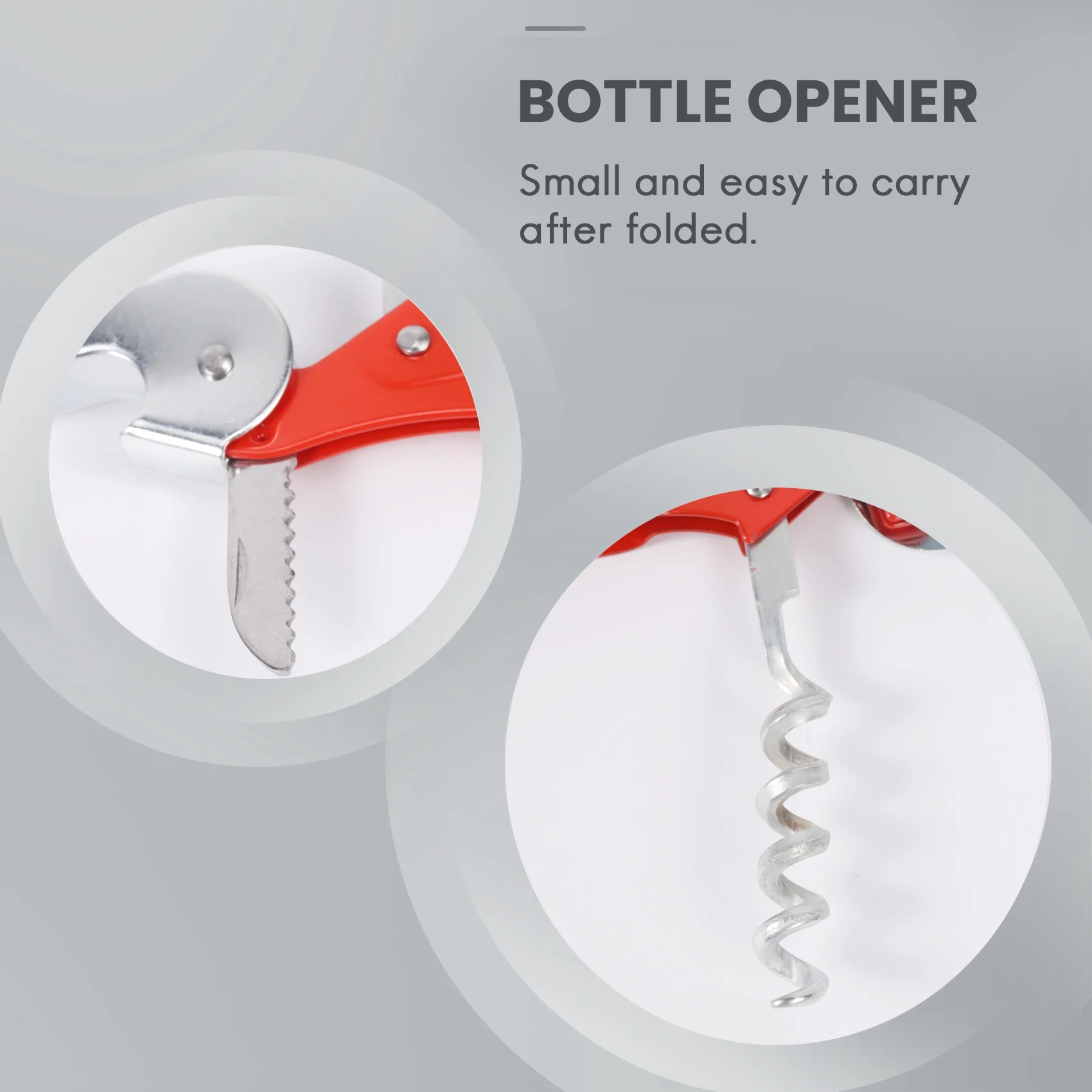 Confezione da 5 cavatappi Set apribottiglie per impieghi gravosi con taglierina e apribottiglie chiave per vino per camerieri, casa