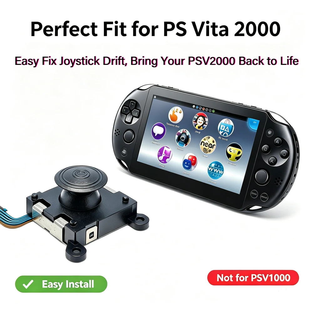 PS Vita 2000用　スーパーファミコンコントローラー風 2/4/10pcs PS Vita 2000 3D Analog Stick Replacement