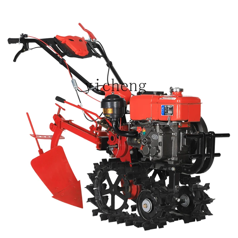 Tqh Double Track Rail Diesel Mini-Tiller Cultivated Land Turning, Weeding and Ditching Small Agricultural