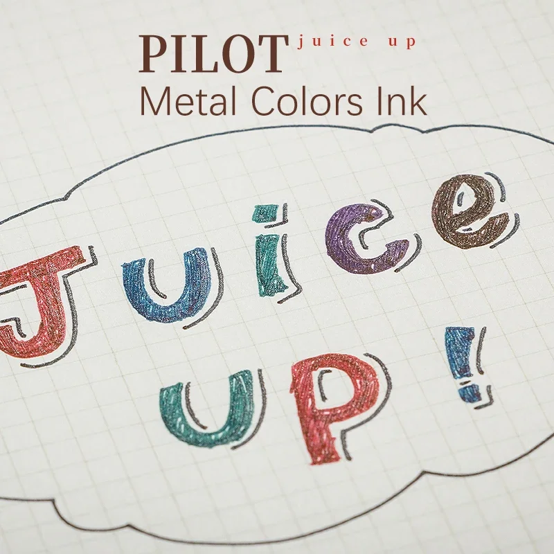 6pcs Pilot Juice Up Retro Metal Color Gel Pen 0.4/0.5mm 6 Colors Ink Smooth Penpoint Decorative Scrapbook Student Stationery