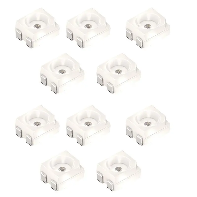 ABGE-1000PCS 3528 Amber+Yellow PLCC-4 Reverse Pole ,617Nm+587Nm , 50MA 2V 0.1W Bicolor SMD LED Lamps Light Beads LAYT67B