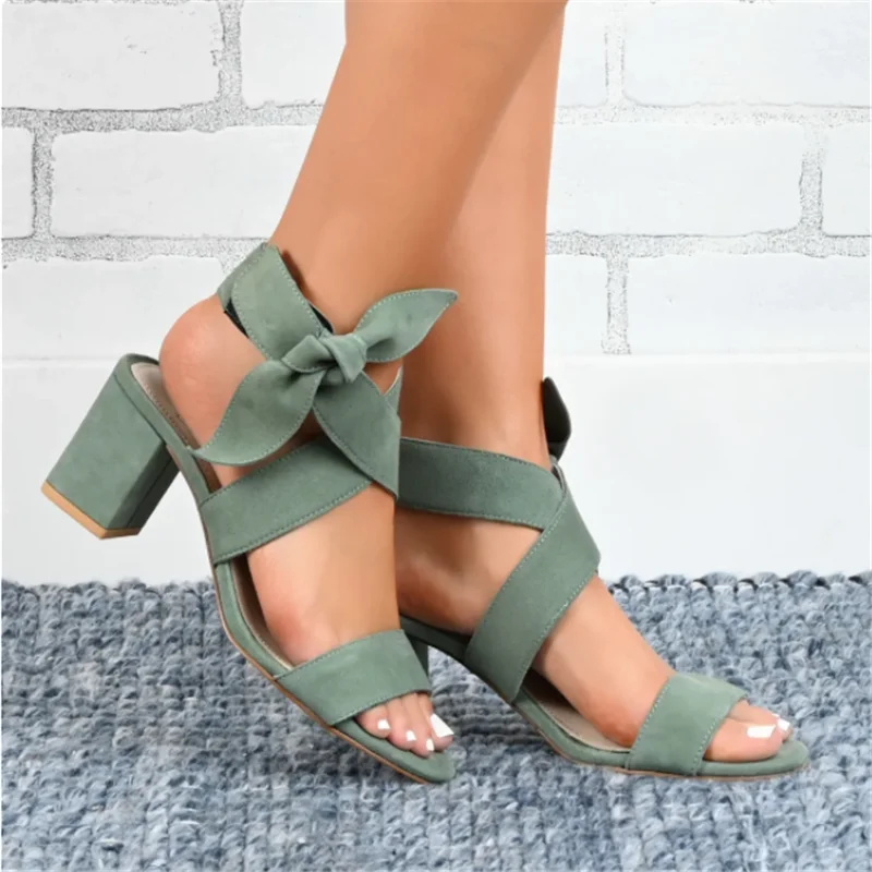 Sandals Women Plus Size Shoes Summer New Casual Fashion High Heels Sandals Bow Women Dresses Wedding Latin Dance Sandalias Mujer