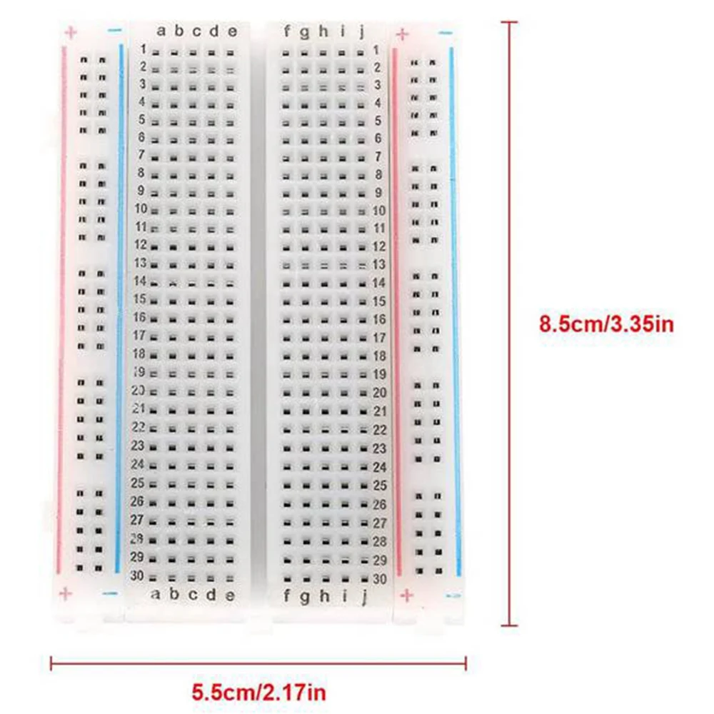 New Shown-10 Pcs PCB Test Mini Breadboard Breadboard 400 Contacts 8.5 X 5.5 Cm Test Soldering Board