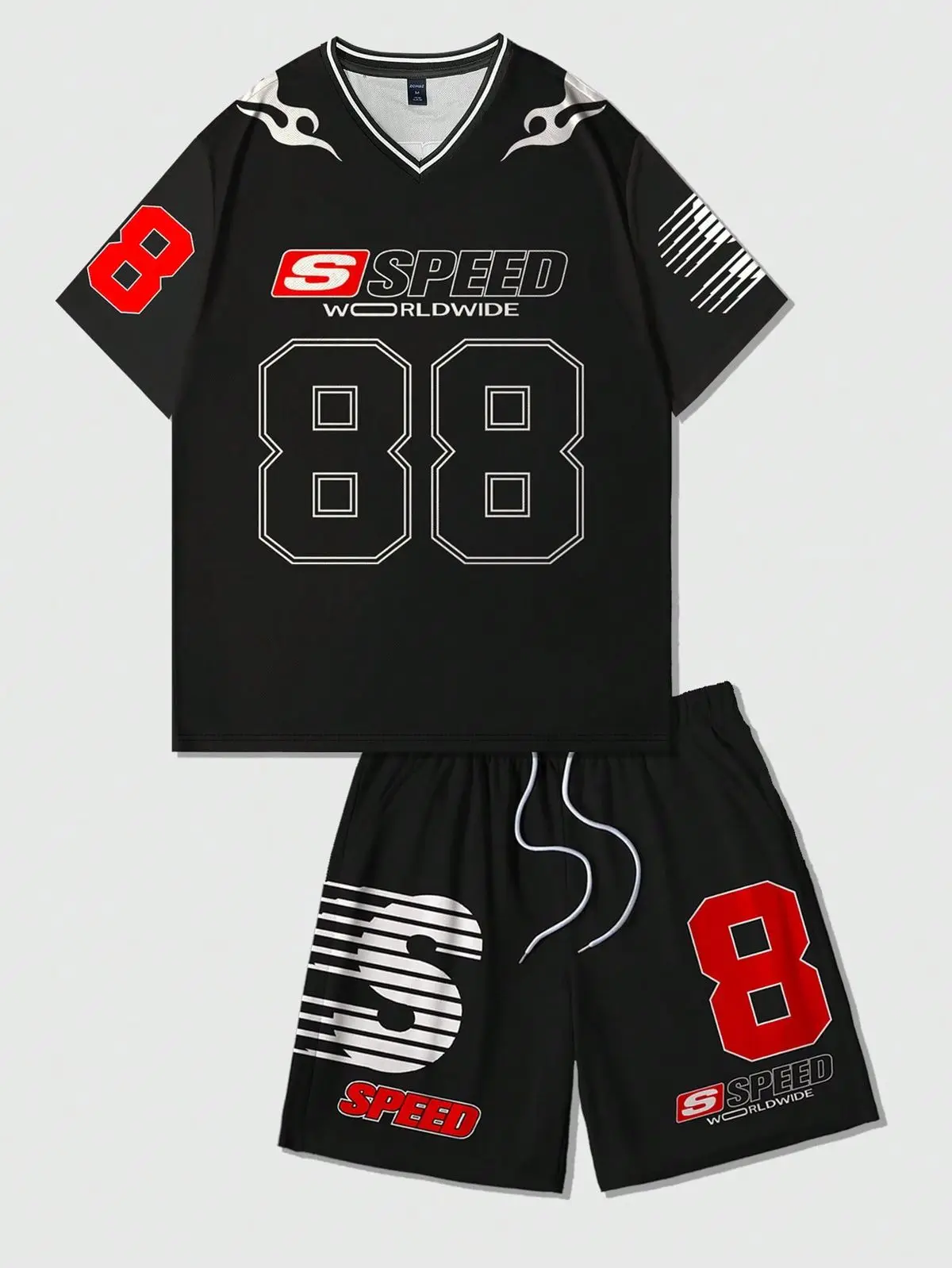 طقم جيرسي لكرة السلة، نمط ملابس الشارع مع ترميز الأرقام الرقمية، ملابس رياضية عصرية للرجال والنساء، كاجوال حضري #2