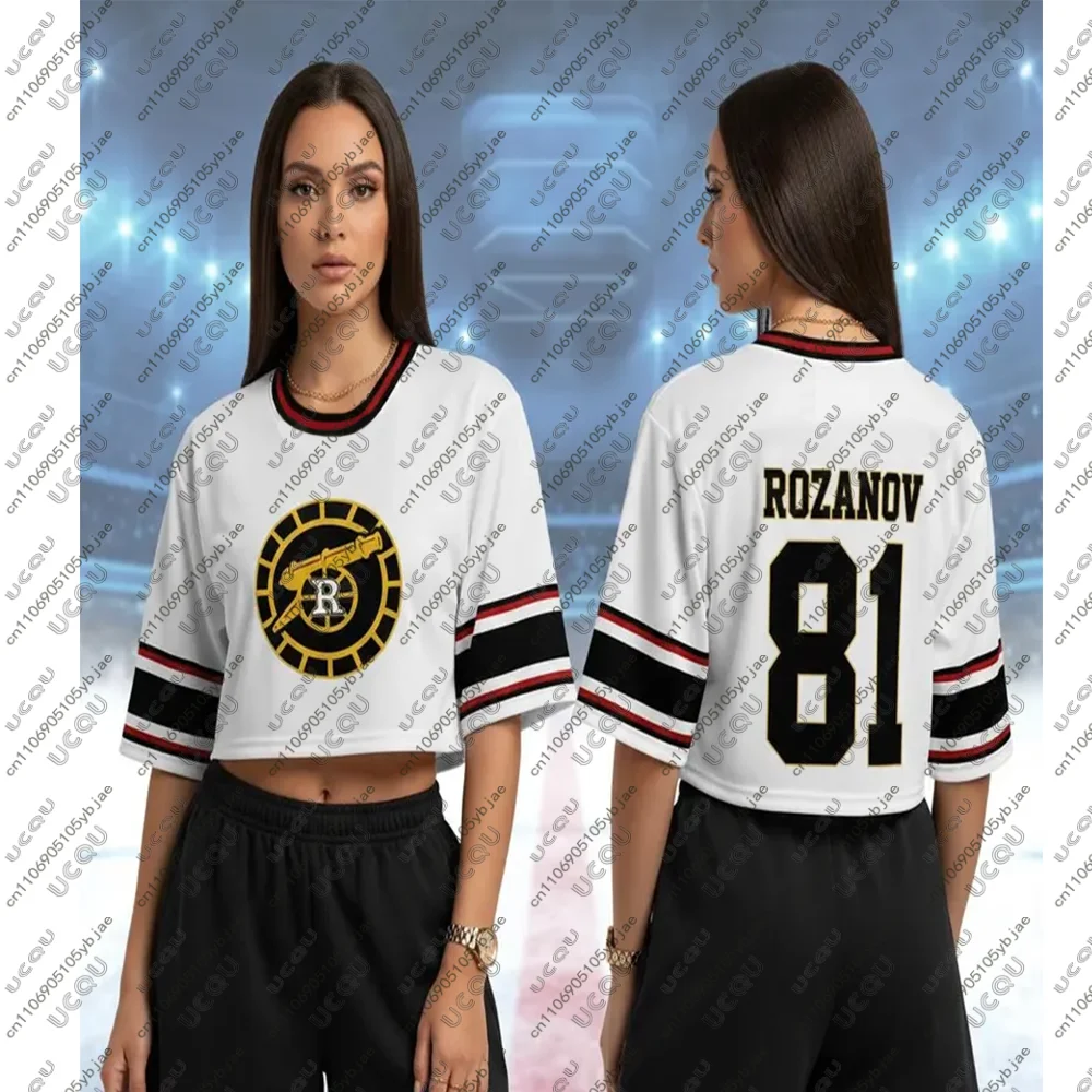 

Girls Heated Rivalry Crop Top Football Rozanov & Hollander Hockey Jersey Connor Storrie T Shirt Ilya Shane 81 Tee Street Style