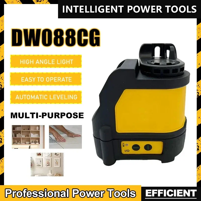 

Fit DEWALT DW088CG Laser Level 2-Line High Precision Cross Green Light Automatic Alignment Rechargeable Portable Laser LevelTool