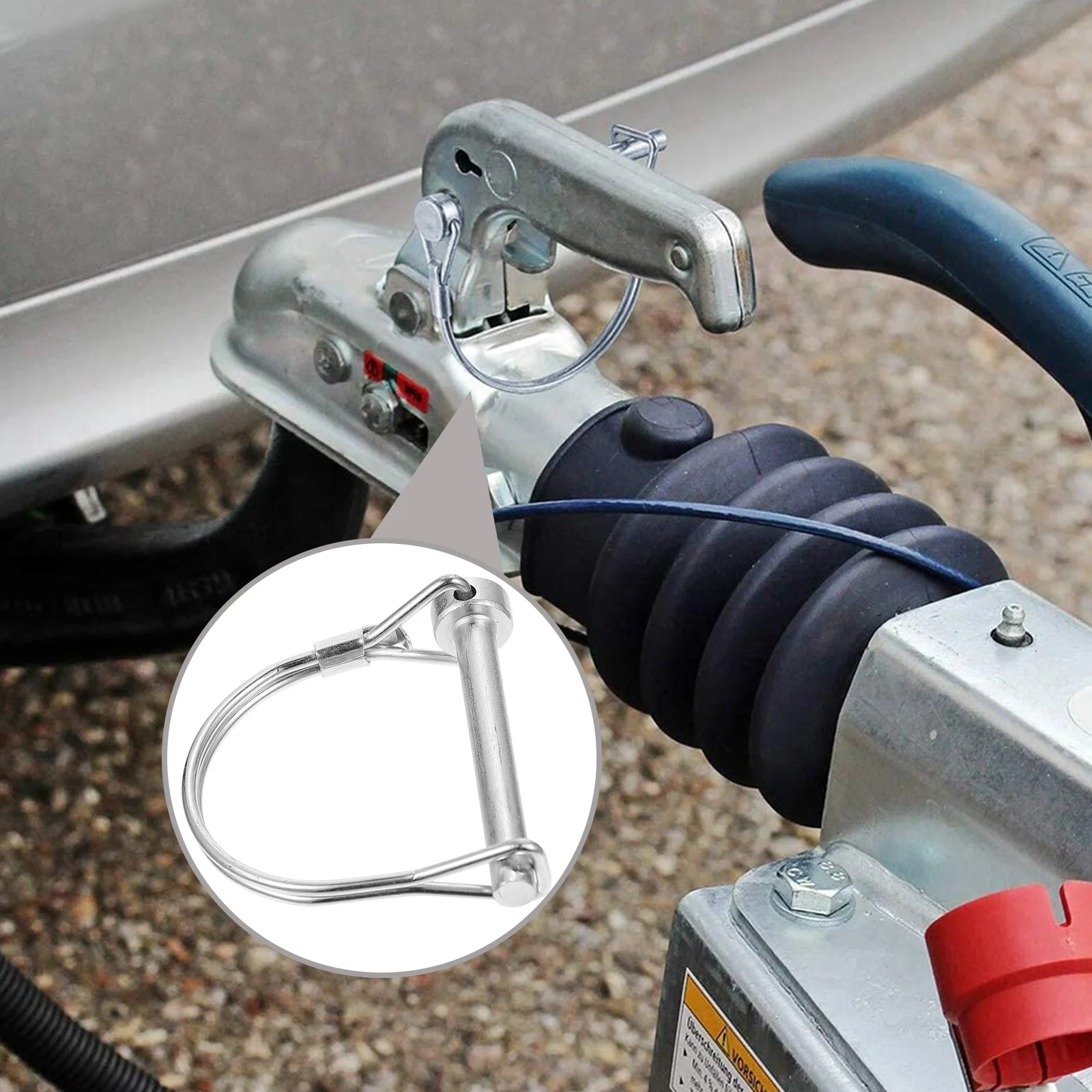 

8 шт. булавки из углеродистой стали, D-образный фиксатор вала, прочные установочные штифты для прицепов, лодок