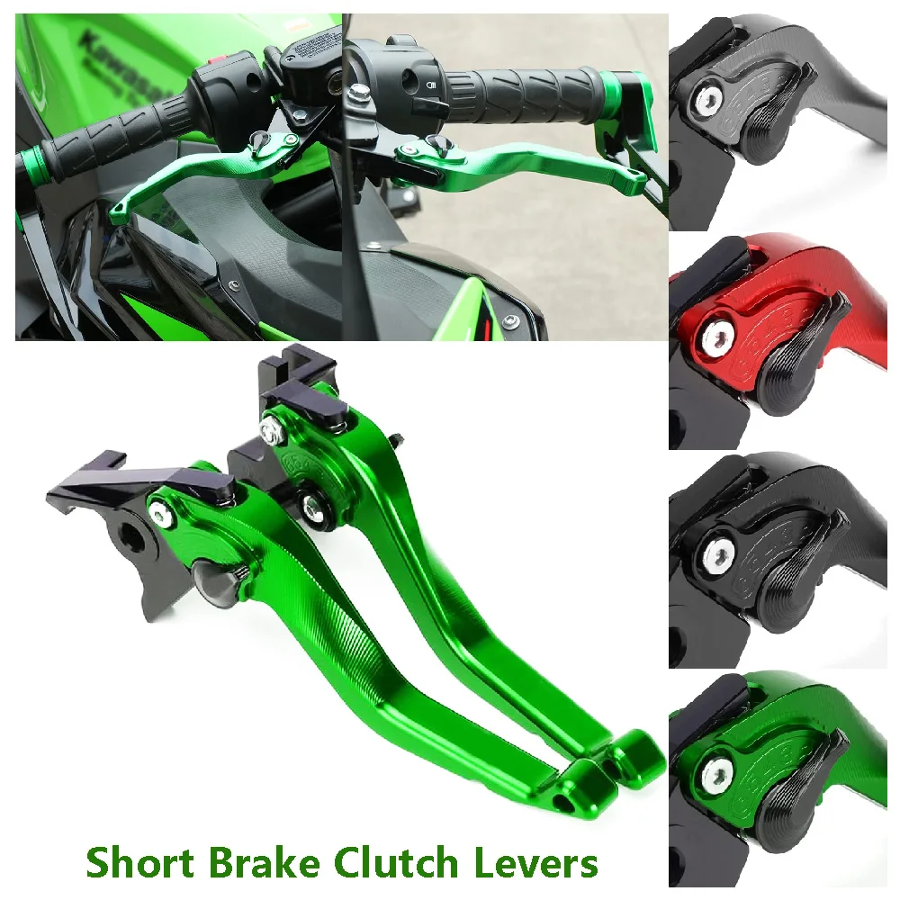 

Fit for Kawasaki Ninja 500 SE KRT ABS EX500 Ninja500 Z500 2024 2025 Motorcycle Brake Clutch Lever Set Adjustable Refit Short Bar