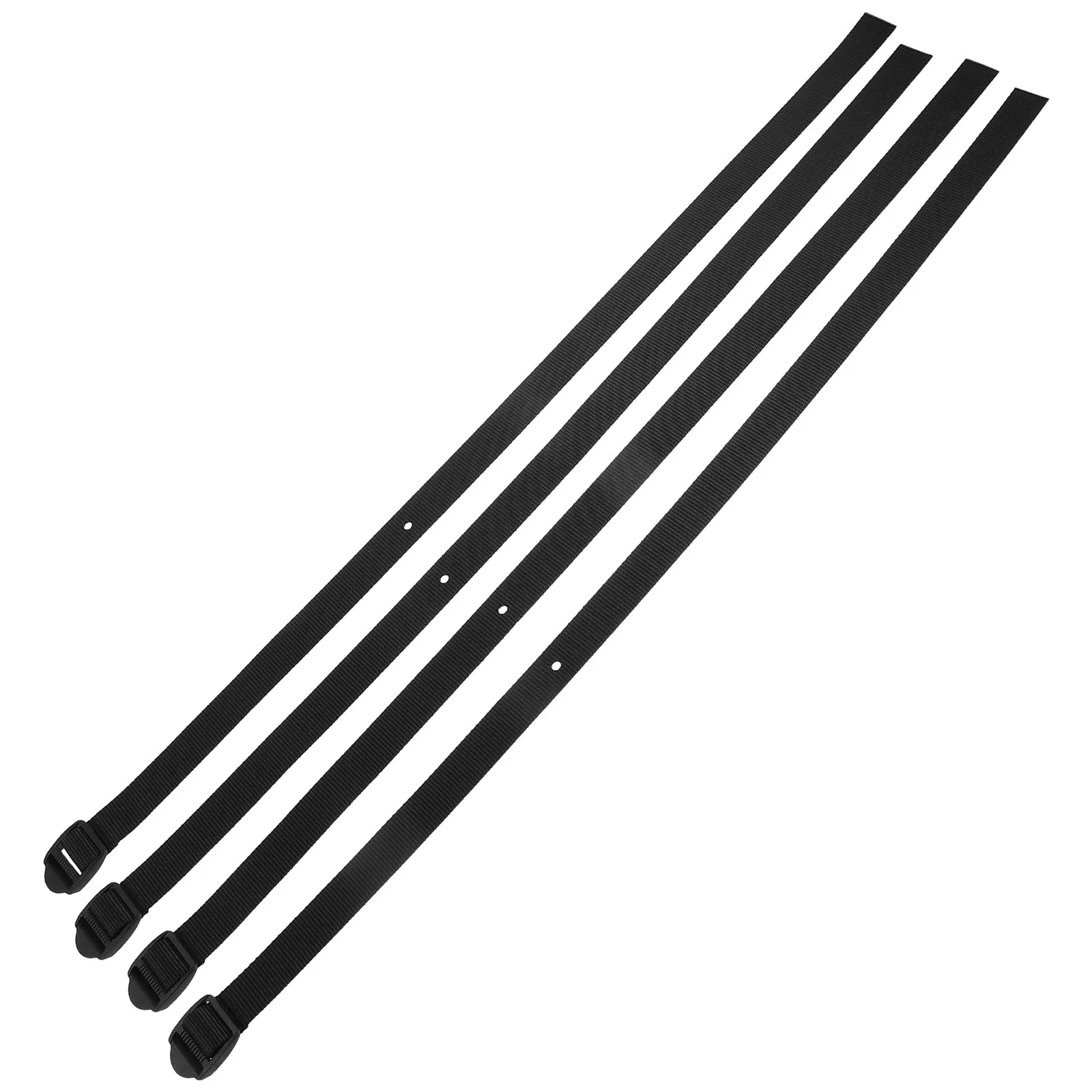 4Pcs Elastic Adjustable Rowing Machine Foot Straps – Non-Slip Secure Fit Replacement for Fitness Equipment