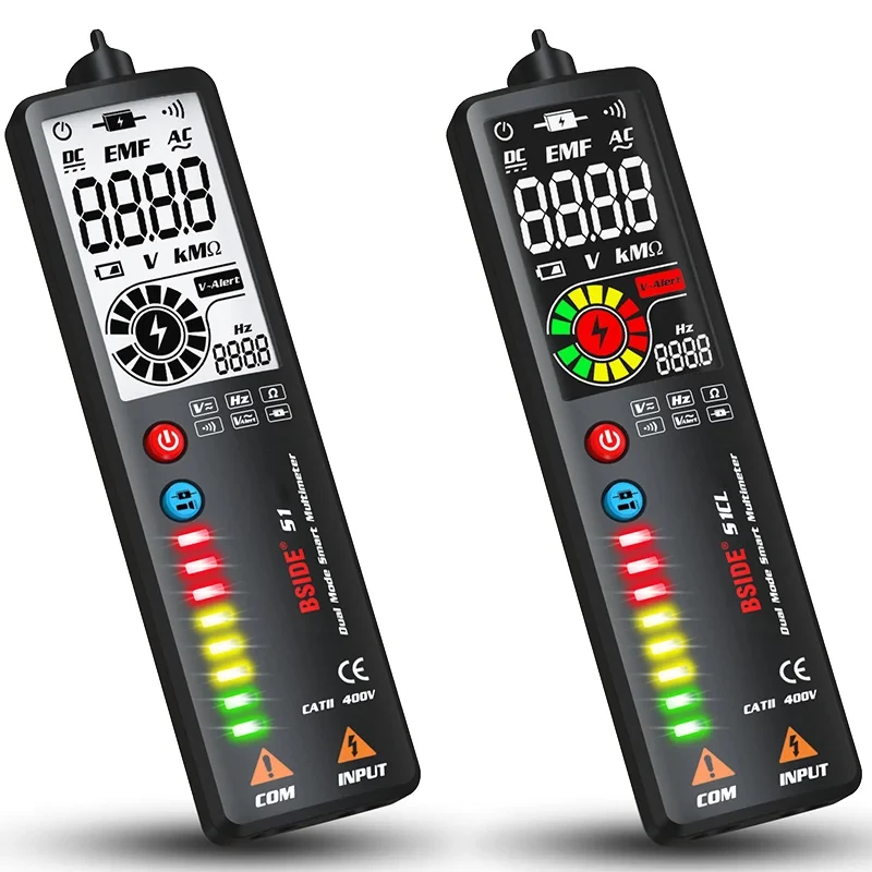 Intelligent Voltage Tester Digital Multimeter Sensitivity Live Wire Detector Non-contact Induction Ohm Hz Continuity Test Meter