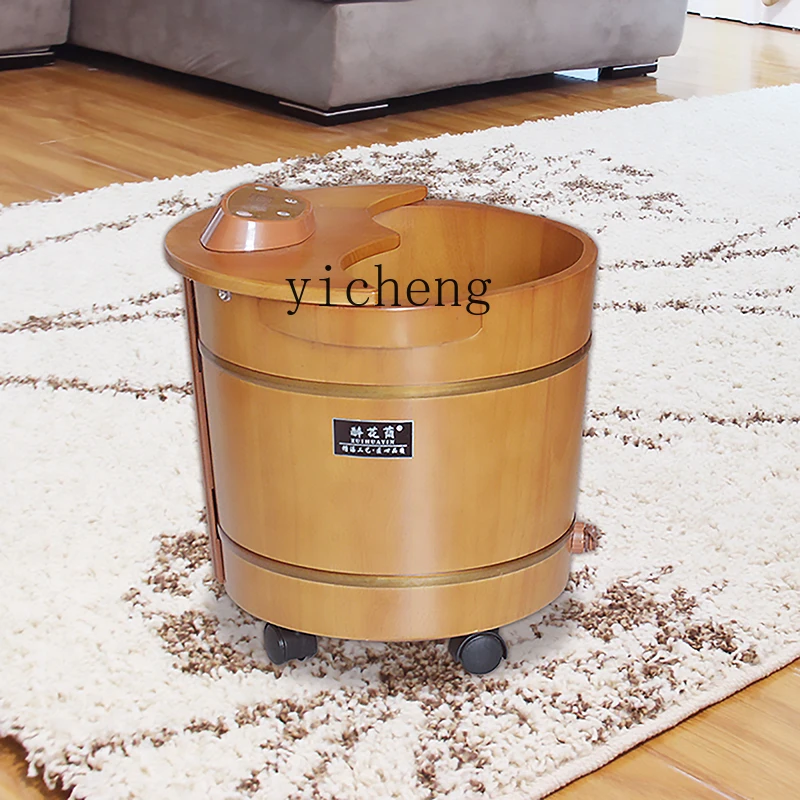 TQH электрическое отопление, постоянная температура, дубовая ванна для ног, бытовое ведро для ног, автоматическая терапия икроножных ног