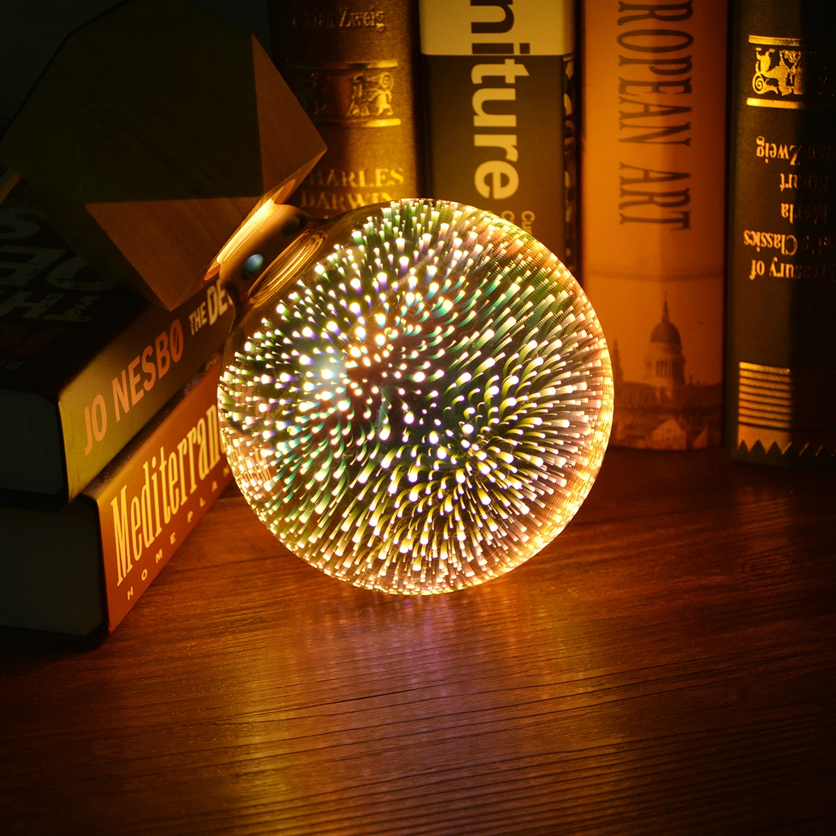 E27 LED feu d'artifice ampoule AC85V-265V A60 ST64 G80 G95 G125 nouveauté vacances décor de noël éclairage 3D feu d'artifice décor lampadaire