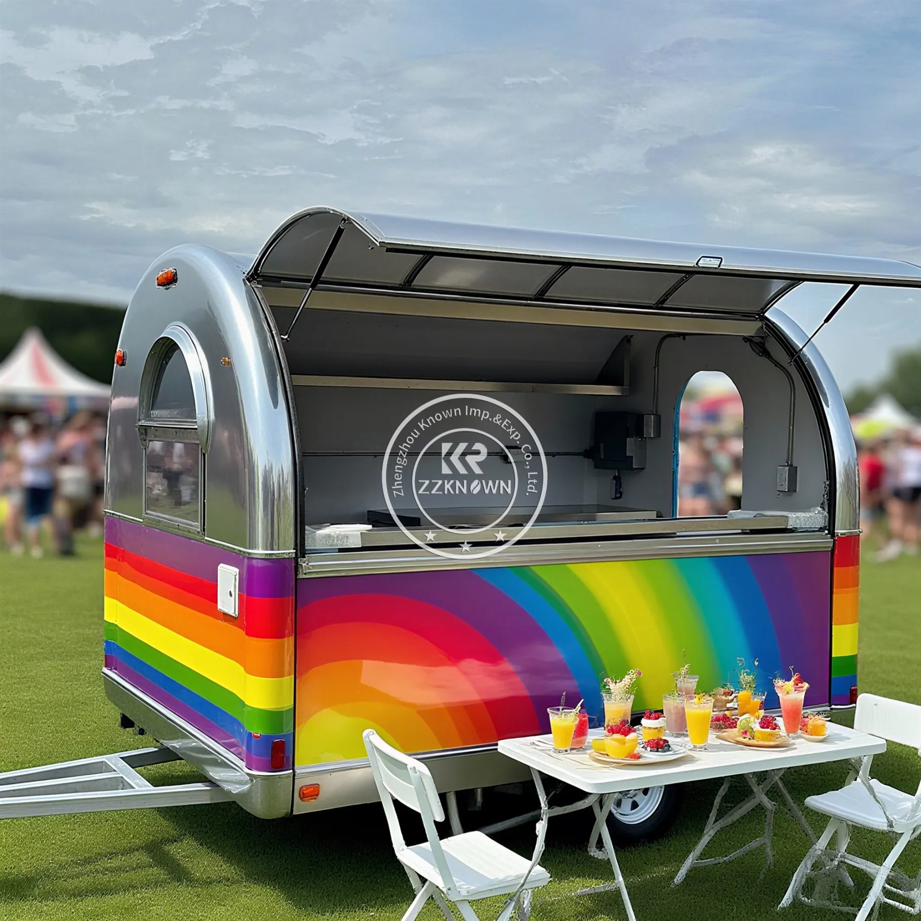 

Mobile Food Trailer Fully Equipped Concession BBQ Pizza Burger Hot Dog Bbq Cart Street Food Truck Trailer With Full Kitchen