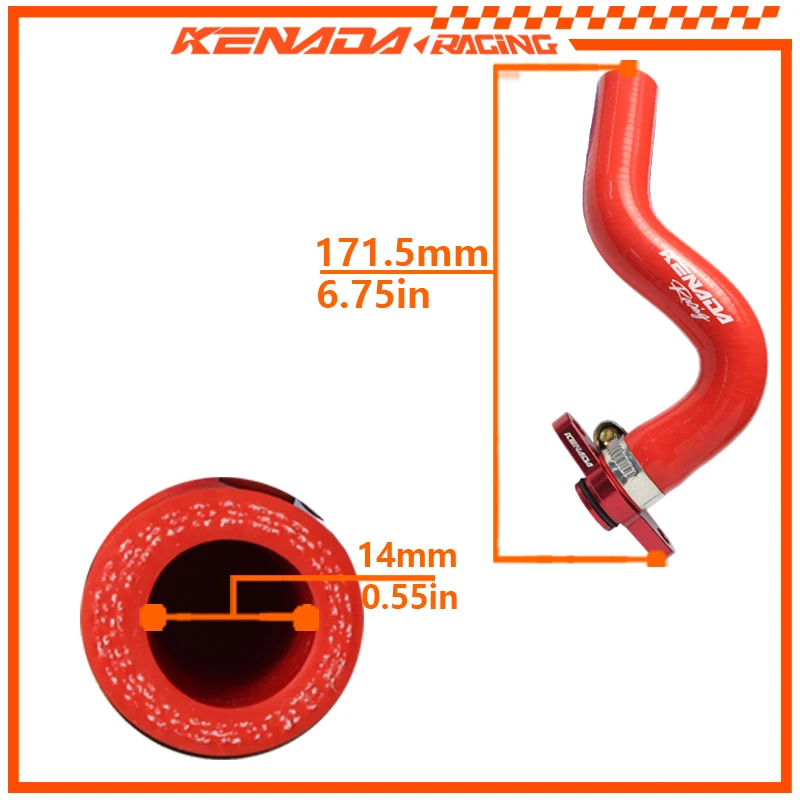 KENADA RACING Radiator Hose Thermostat Bypass For Air Blade Vario Carb Techno Click 110 110i Engine Cooling System Part