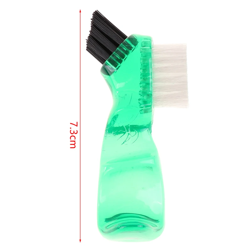 Dentadura Escova de Limpeza com Ergonômico Punho De Borracha, Multi-Camadas Cerdas, Escova De Dentes Falsos, Oral Care Tool