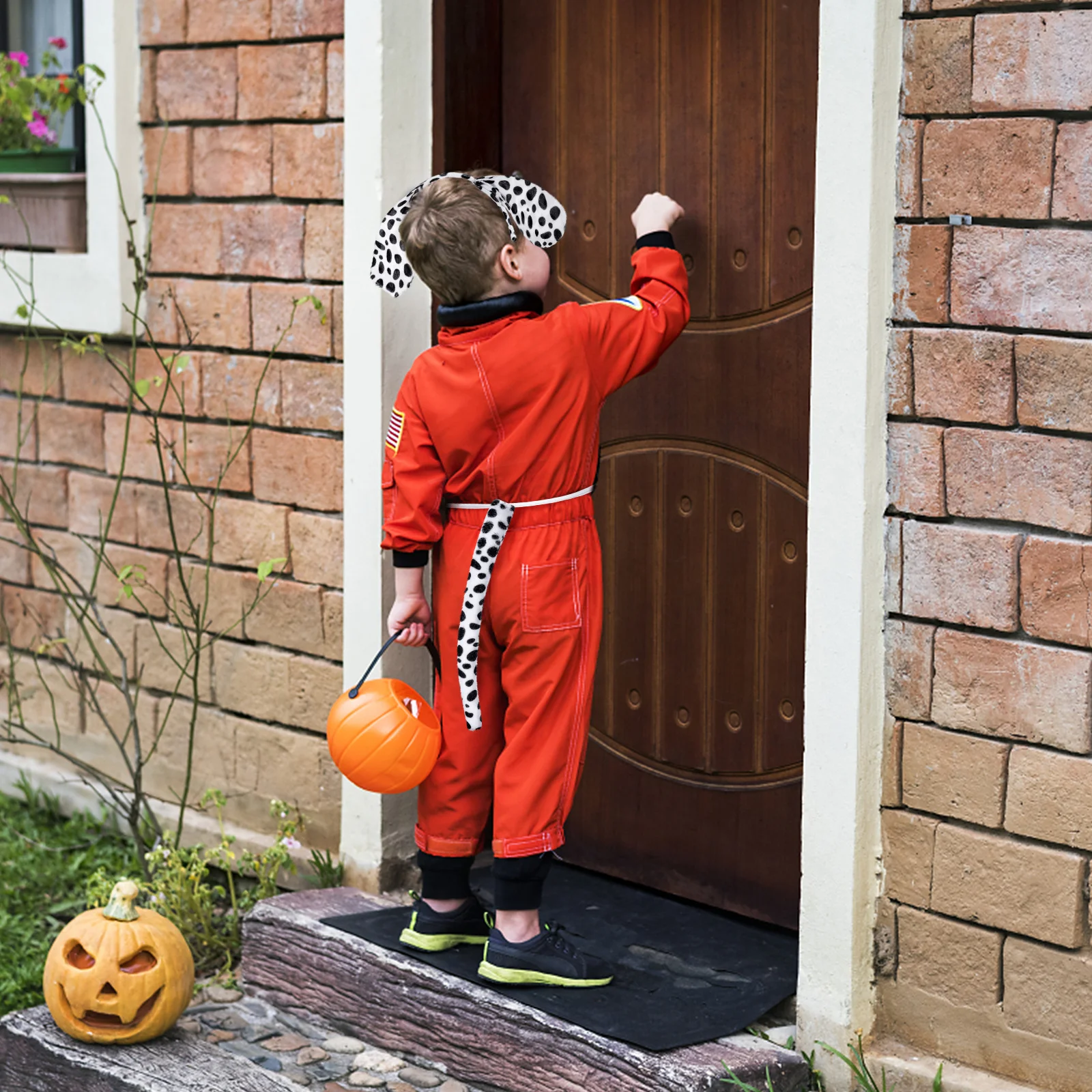 

3 Spotted Dog Ears Headbands Kids Halloween Costume Animals Bow Ties Hoops Tail Stylish Prop Photos Memories Party Cosplay Hair