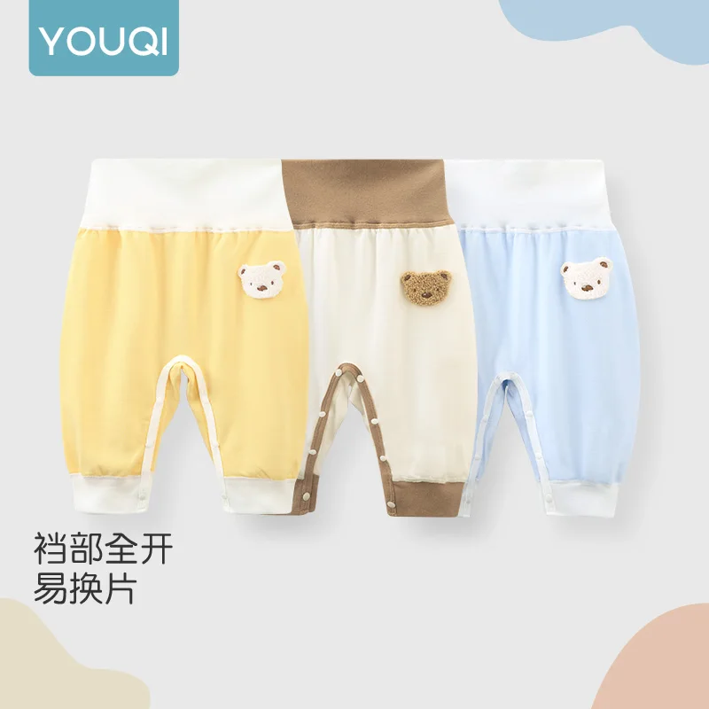

【Youqi】Chinese Baby Pants for 0-2 Year Olds, Unisex High-Waisted Pants for Babies, Warm Outerwear Pants for Children, Versatile Casual Pants for Going Out