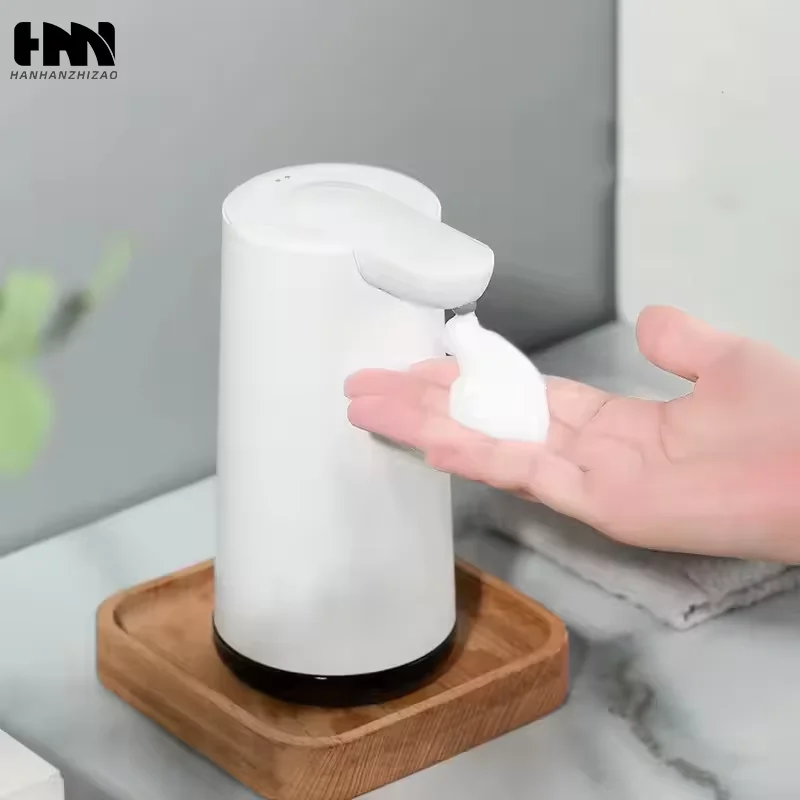Dispensador automático de jabón de espuma, desinfectante de manos sin contacto, dispensador de jabón recargable ajustable para desinfectante de baño y cocina