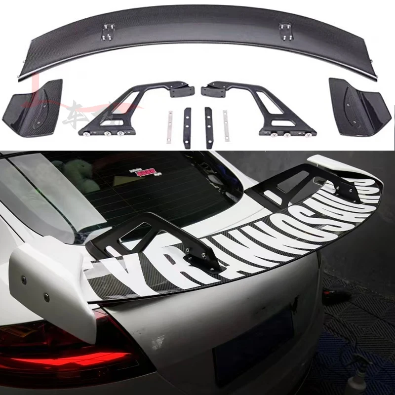 For Audi TT MK2 MK3 trunk wing lip decoration body kit carbon fiber rear spoiler BS design