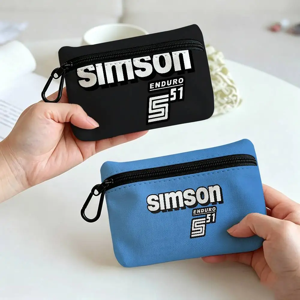 Motorcycle S-Simsons Wear-resistant Oxford Cloth Coin Purse Portable Backpack Hanging Card Storage Bag