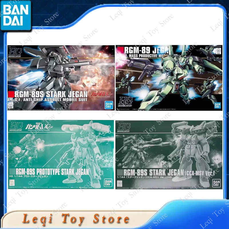 

Bandai Original Genuine HG RGM-89 RGM-89S PROTOTYPE STARK JEGAN CCA-MSV Action Anime Figures Toys Gift Assembly Model Ornaments
