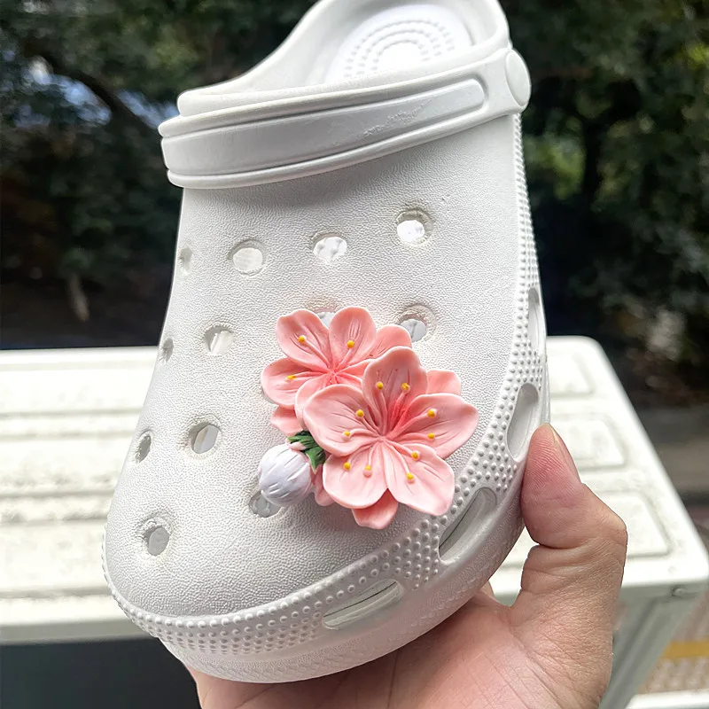 2024 Hot Fashion Charms for Creative Branches and Flowers Clogs Shoe Buckle Cute Shoes Accessories Decoration for Girls Gift