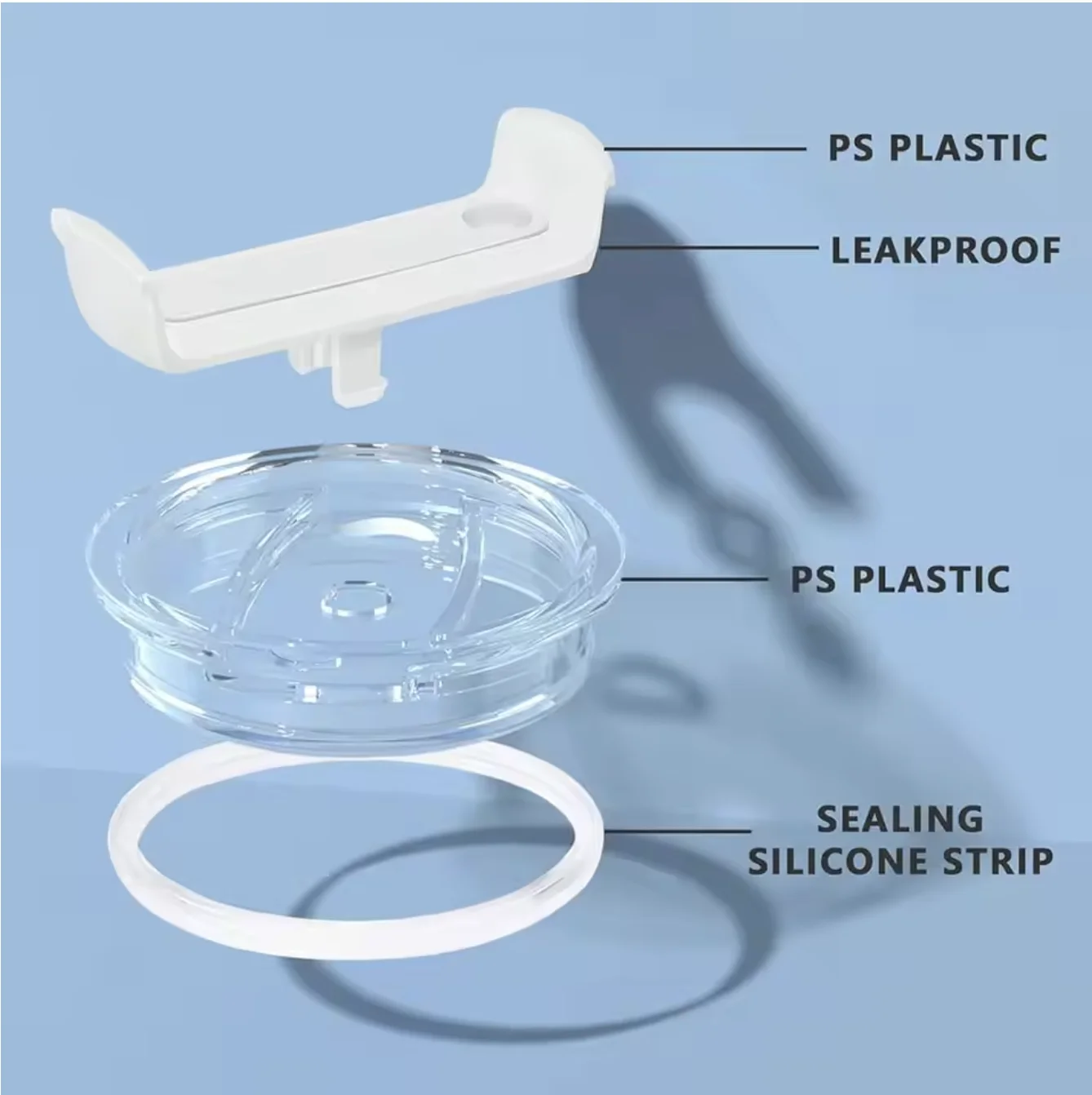 

Stanley 2nd Generation Explorer Series Handle Cup Lid Replacement Part Repair Tool Handheld Cup Lid Leakproof Container