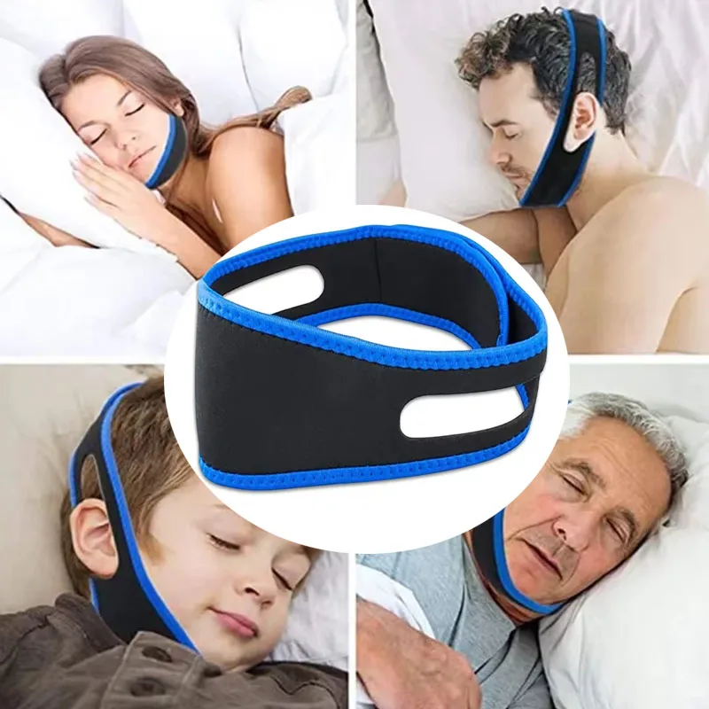 

Adults, children, elders can all use Anti Snore Stop Snoring Chin Strap Belt Anti Apnea Jaw Solution Sleep Apnea Belt Sleeping