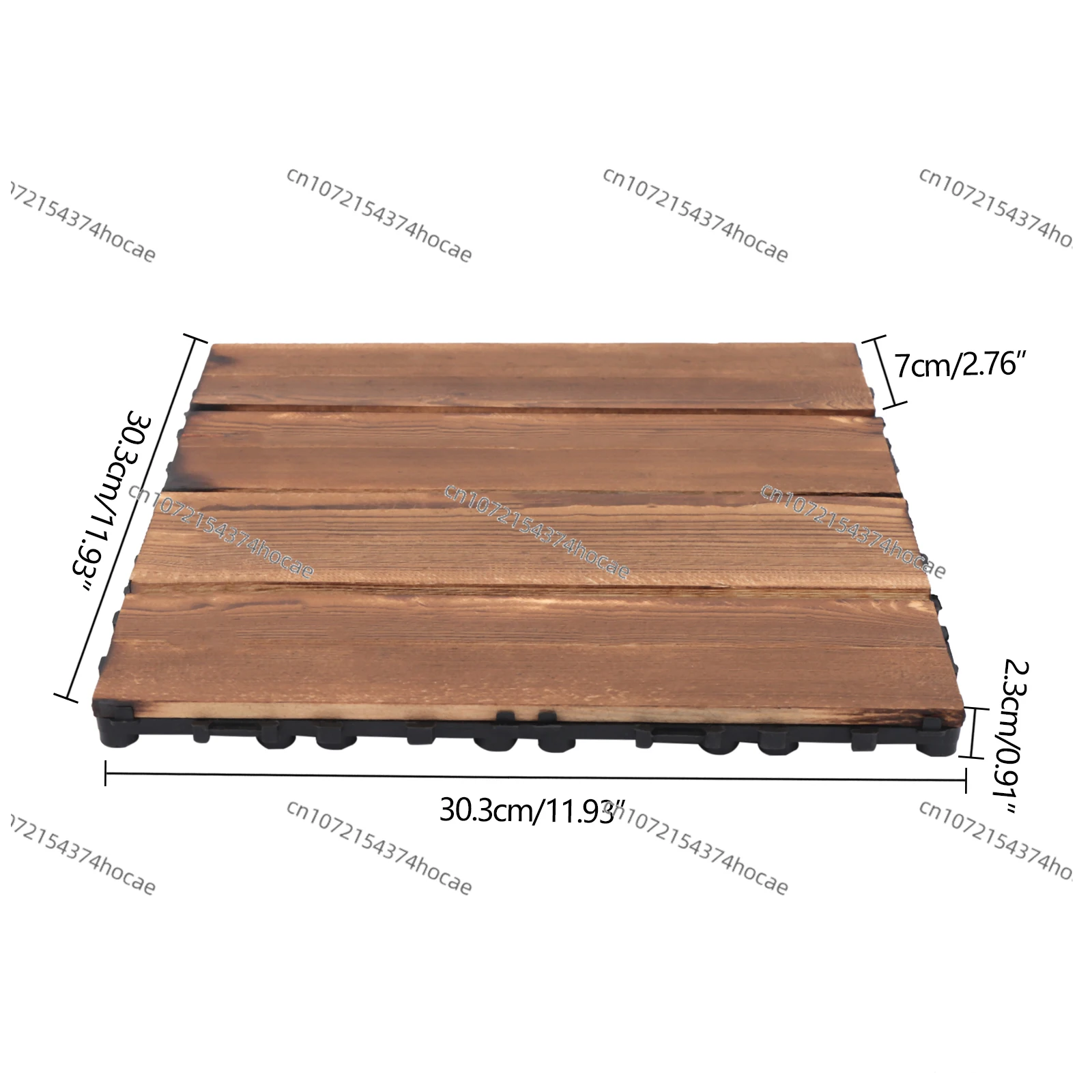 36 wooden balcony 30x30 click system 3.35 square meters tiles no sliding click tiles environmentally friendly