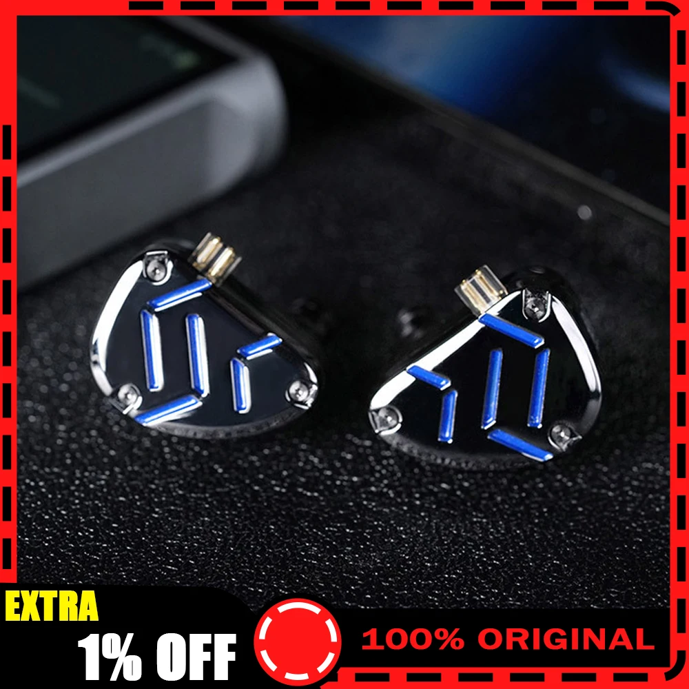KZ ZAT 8BA+1DD Hybrid Earphone High-end Tunable In-Ear Balanced Armature Monitor Headphone Cancelling Sports Music Earphones