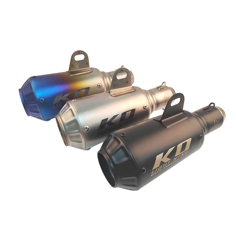 

Universal 51mm Motorcycle Exhaust Pipe Escape Moto Stainless Steel Muffler With DB Killer For Z700 Z900 Ninja400 500 R3 R25