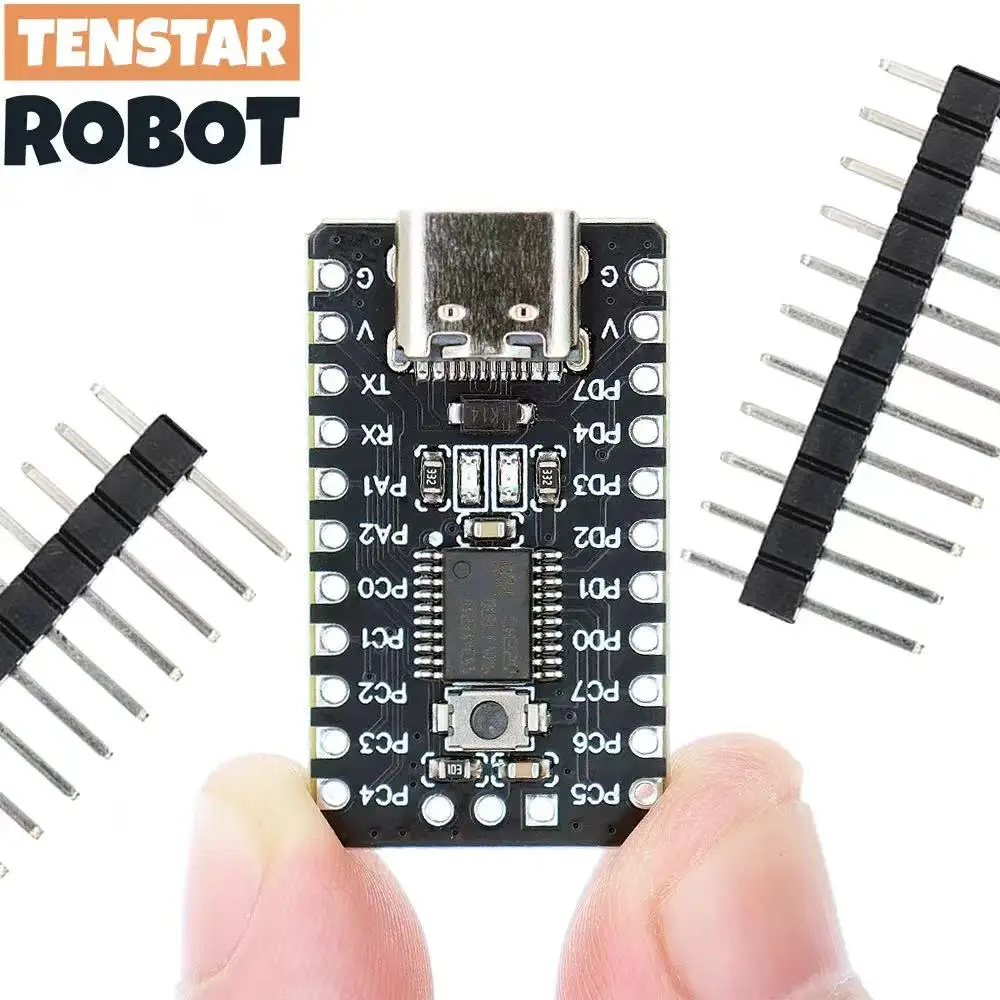 TENSTAR 1pcs CH32V003 Development Board Minimum System Board Core Board RISC-V CH32V003F4P6 Microcontroller Module