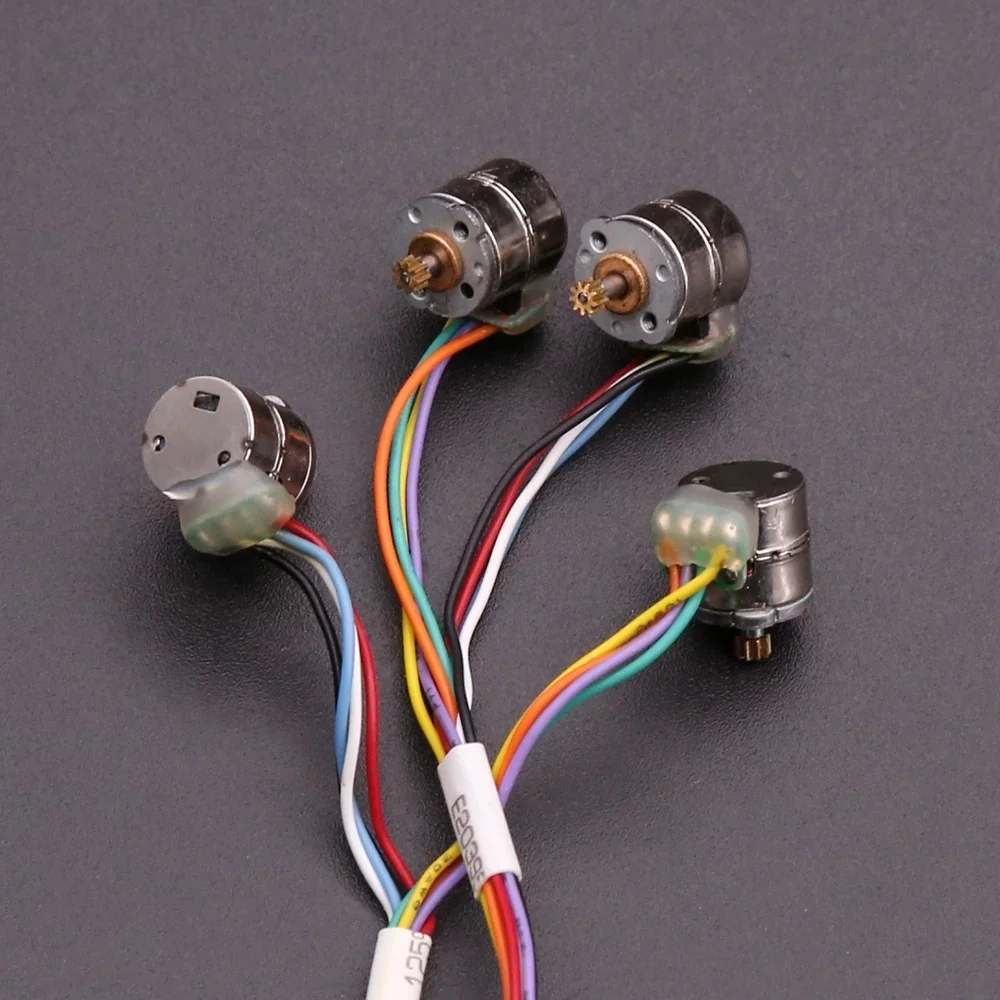 Two phase four wire 8MM miniature stepper motor set (including two motors)