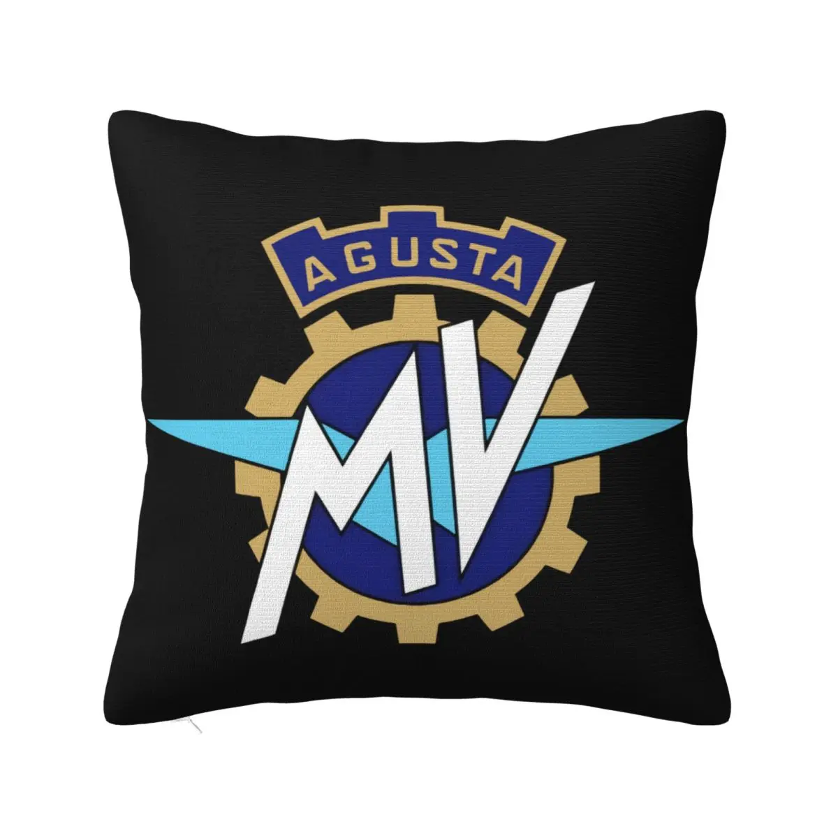 Biker Motorcycle Mv Augusta Italian Motorcycle Logo Premium Quality Band Pillow Case