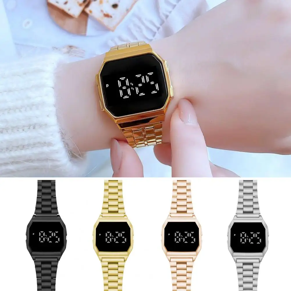 Unisex Sweatproof Relógio De Pulso, Elegante Display LED, Adultos