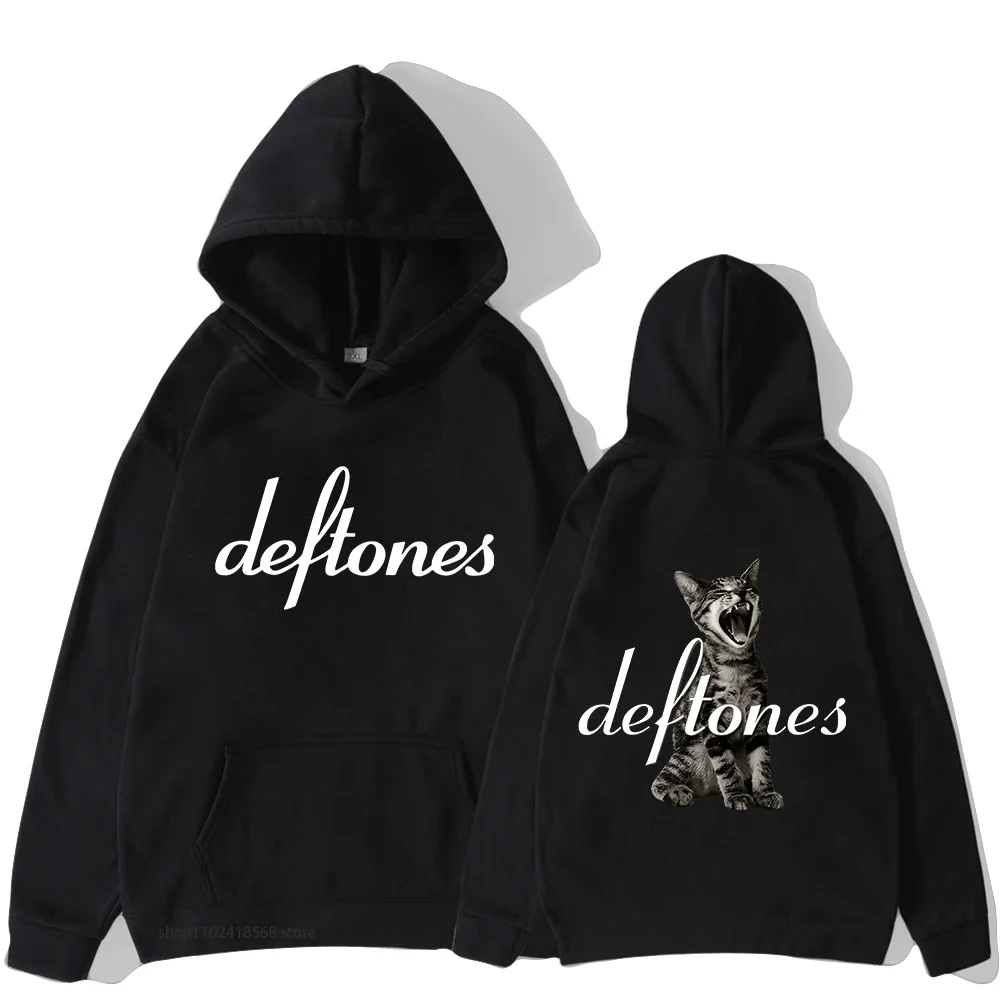 Deftones Hoodies Men Around The Fur Tour Band  Sweatshirt Women Retro Grunge Streetwear Unisex Long Sleeve Winter Hooded Clothes