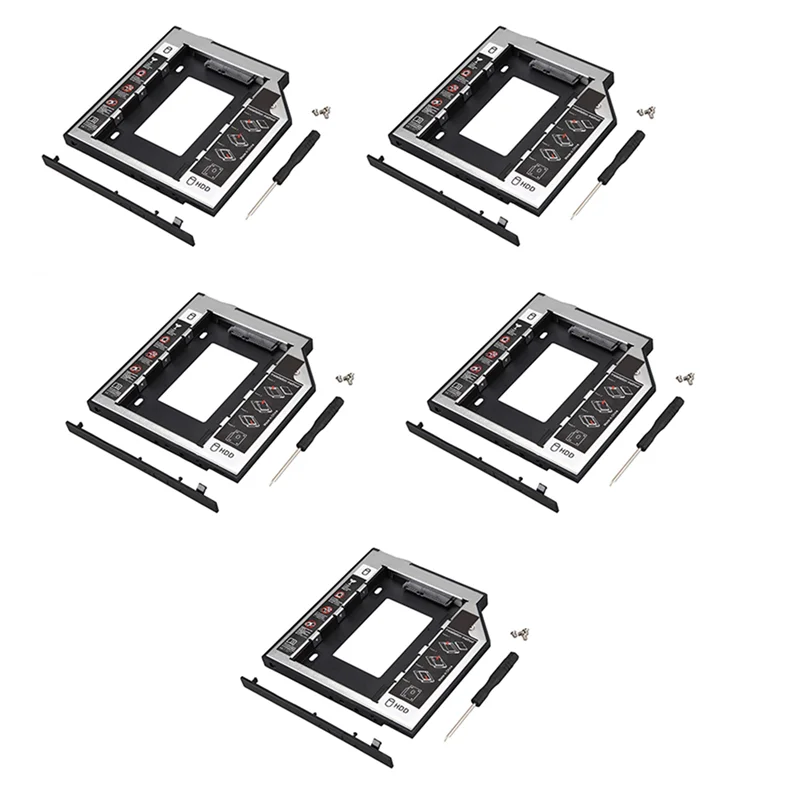 

Настоятельно рекомендуется-5X универсальный жесткий диск Sata 2Nd HDD Ssd Caddy 9,5 мм для оптического отсека Cd/Dvd-Rom для жесткого диска HDD Sataii Sdd