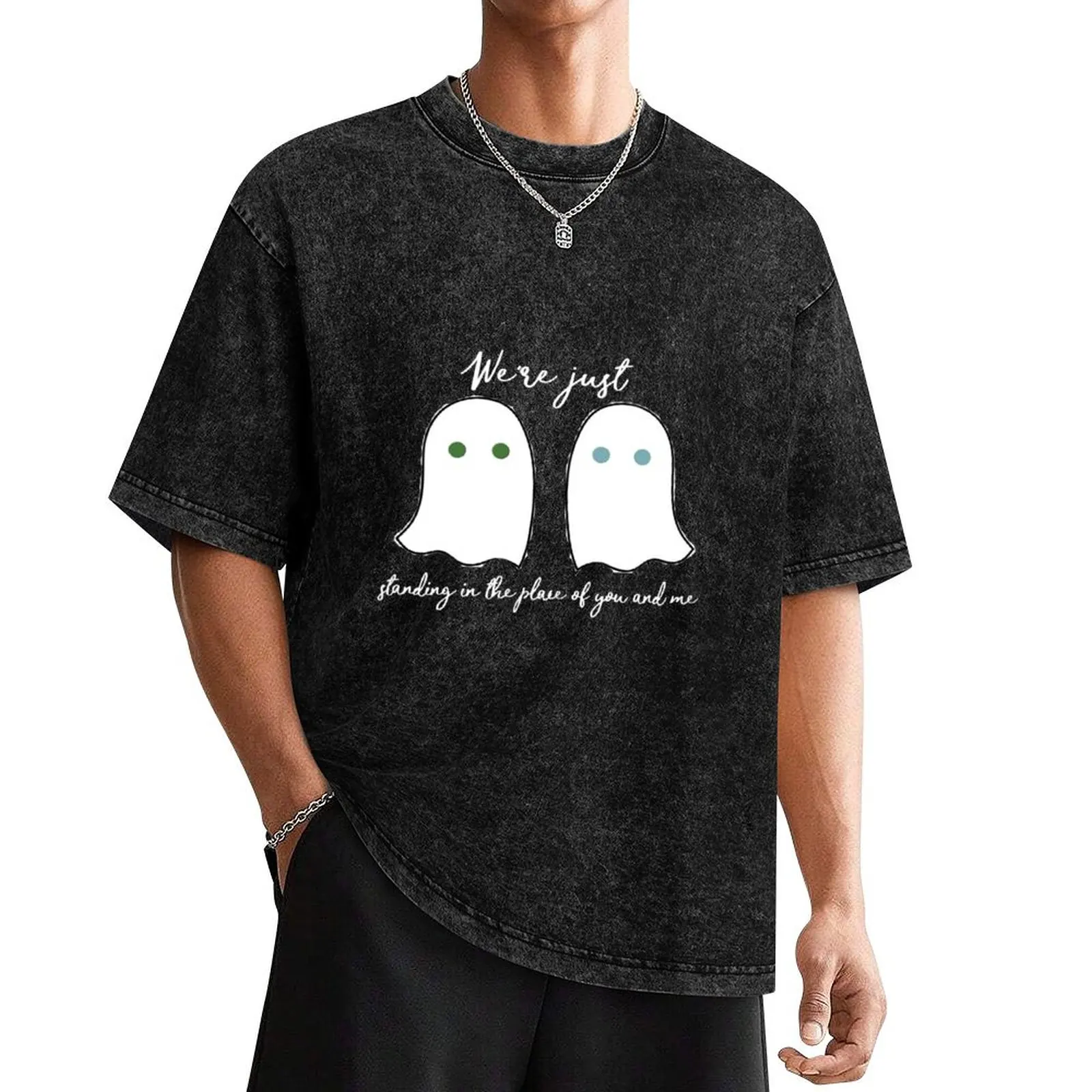 

two ghosts - larry stylinson T-Shirt graphic t shirt vintage tops mens designer clothes