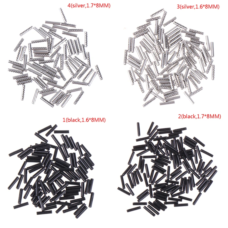 

200Pcs/Pack Keychannel 1.6*8mm 1.7*8mm Flip Remote Key Blade Fixed Pin Car Key Fob Iron Pins for KD KEYDIY Xhorse Remote