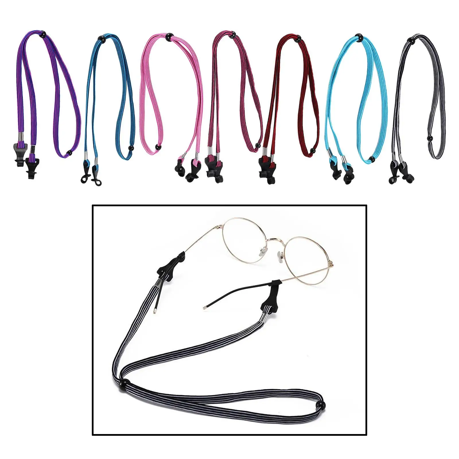 Portable eyeglass cord Adjustable eyeglass strap Unisex eyeglass chains