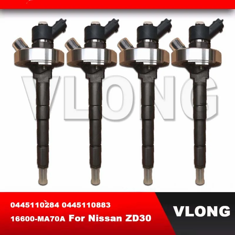 Diesel Common Rail Inyector For Dongfeng Nissan ZD30 Pickup Truck Fuel Injector 0445110284 0 445 110 284 0445110883 16600-MA70A