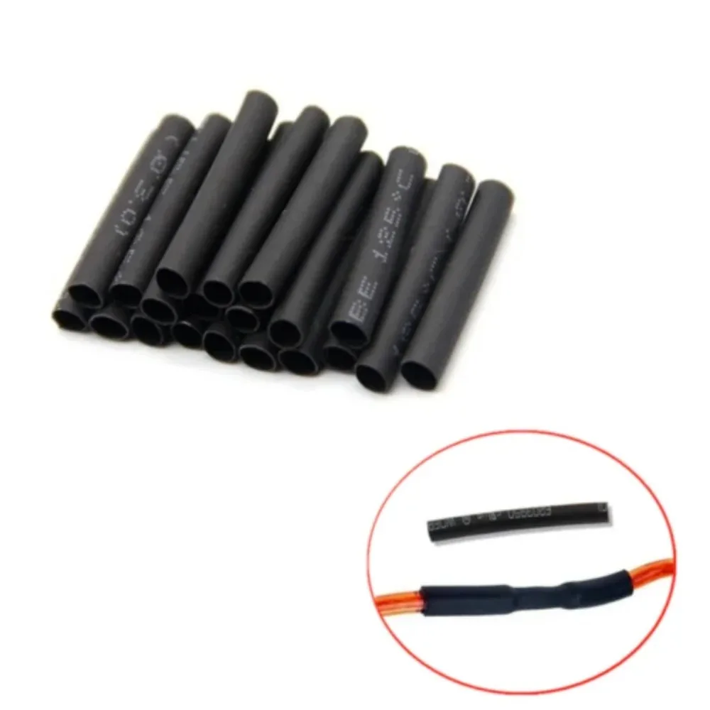 420pcs Black Heat Shrink Tube Glue Polyolefin Waterproof Sleeving Tubing Sleeve Wrap Tubing Kit Cable Sleeves image 3
